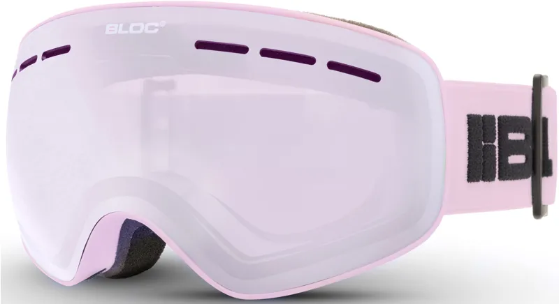 BLOC Small Fit Moon Goggle - Matt Powder-Light Purple Mirror Silver